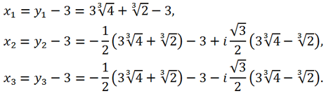 roots of the equation x^3+9x^2+9x-137 =0