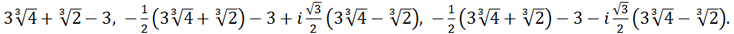 roots of the equation x^3+9x^2+9x-137 =0