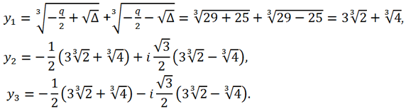 roots of the equation