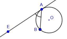Angle between tangent and chord