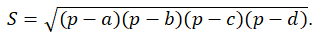 Brahmagupta's formula
