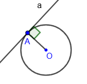 Tangent to a circle
