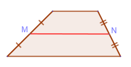 The midline of a trapezoid