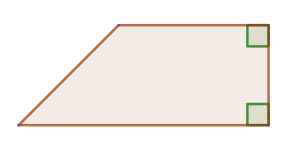 A right-angled trapezoid