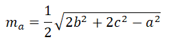 Length of the median