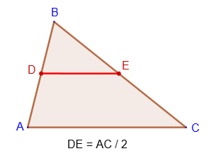 The middle line of a triangle
