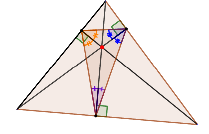 Bisectors of an orthocentric triangle