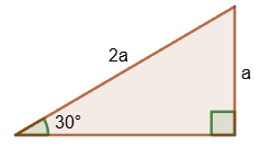Angle of 30 degrees