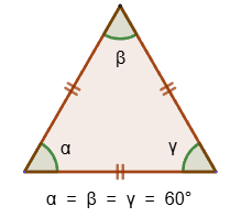 Angles of an equilateral triangle