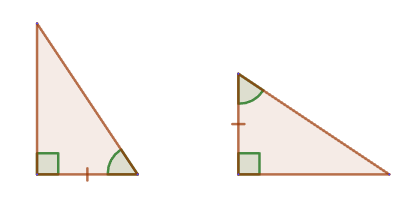 By leg and acute angle