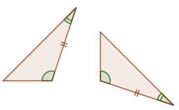 The second sign of equality of triangles