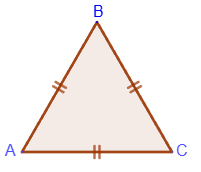 An equilateral or regular triangle